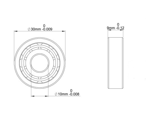 SA Automotive Generator Bearing 6200-2RS