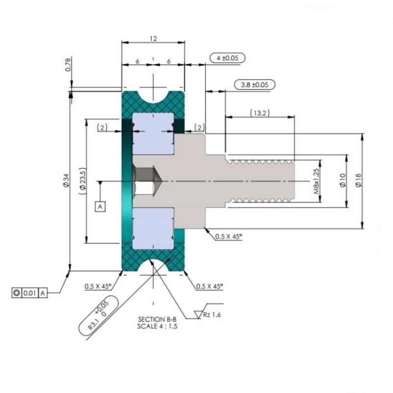 External Thread Sliding Pulley 6000RS factory