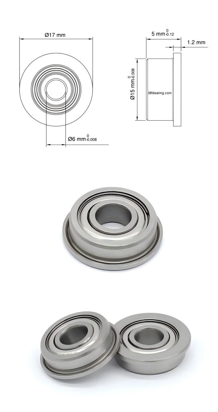 F696ZZ flanged sleeve bearing F696ZZ flanged sleeve bearing